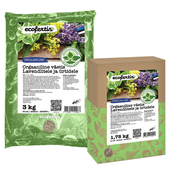 Orgaaniline väetis lavendlitele ja ürtidele
