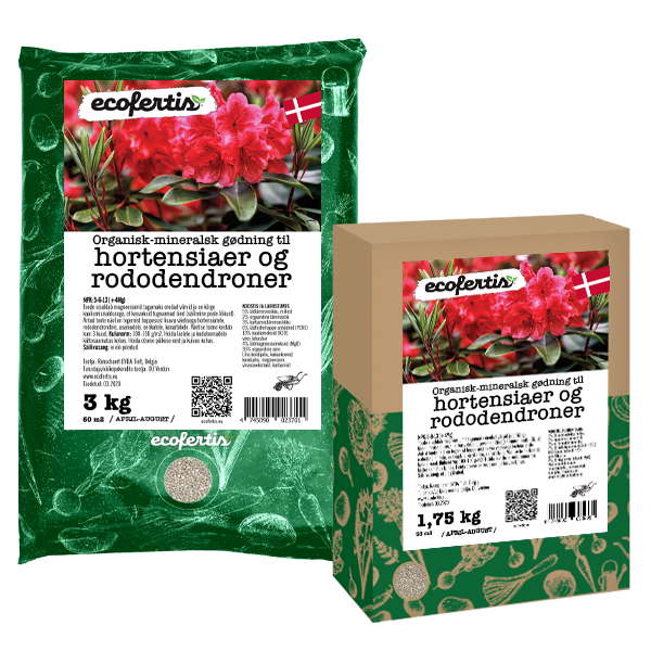 Organisk-mineralsk gødning til hortensiaer og rododendroner