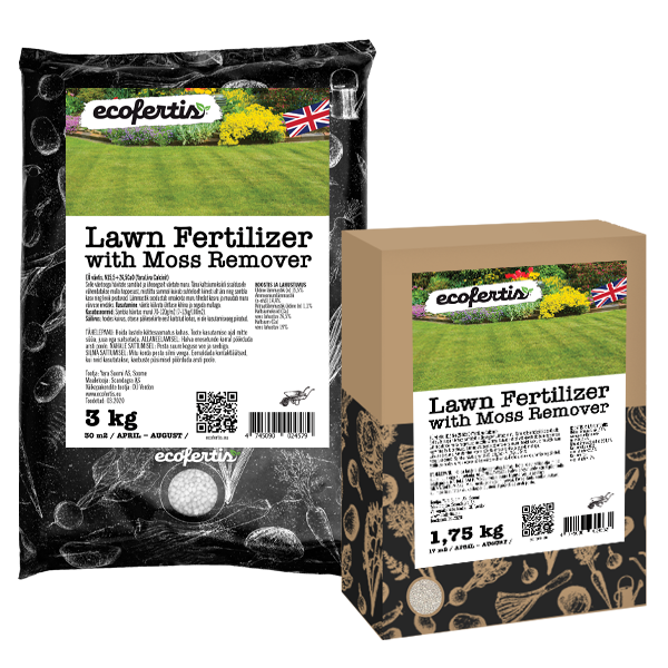 Lawn Fertilizer with Moss Remover Ecofertis