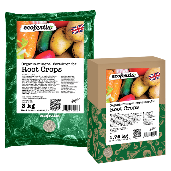 Organicmineral Fertilizer for Root Crops Ecofertis