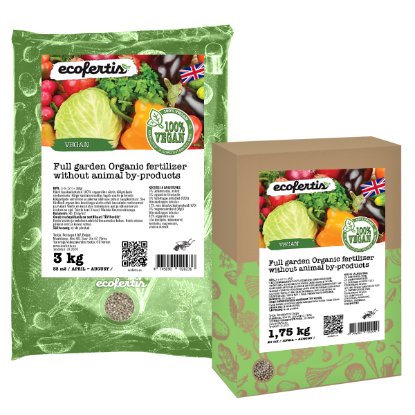 Full garden Organic fertilizer without animal by-products – Ecofertis.eu